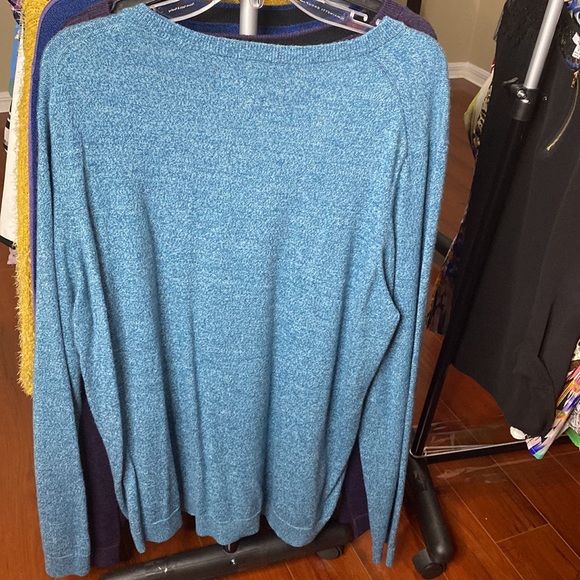 Slim Fit Men Sweater Turquoise - Picture 2 of 3